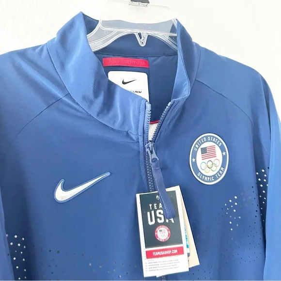 NWT Nike USA Paris 2024 Team Issued Men's Olympic Podium Jacket DZ3559-492 Large - Picture 7 of 13